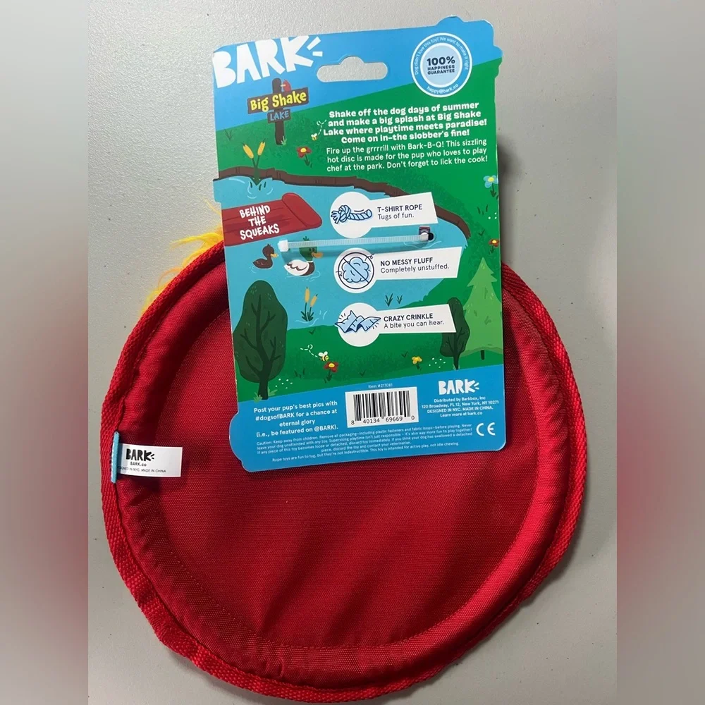 Bark Big Shake Red Dog Toy